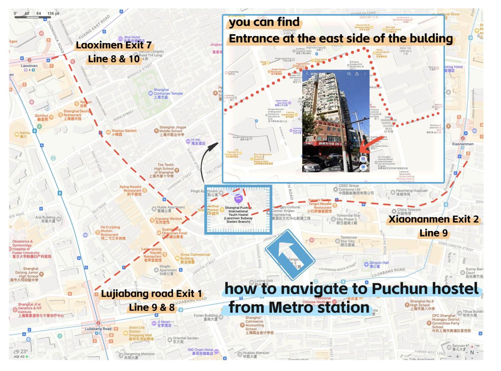 Pu Chun International Hostel -Yugarden & Old Town Shanghai Buitenkant foto